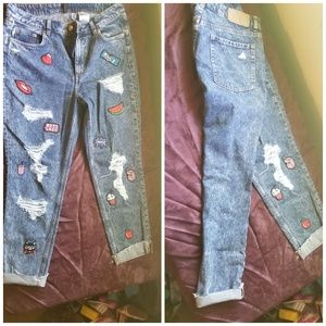 Patch work jeans